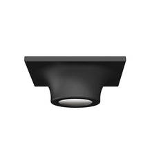 Load image into Gallery viewer, Zoom™ LED Flush Mount Ceiling Light in Satin Black.
